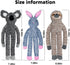 BUYPOW 3pack No Stuffing Dog Toys for Large Dogs, Plush Teething Toys to Keep Them Busy, Squeaky Crinkle Interactive