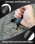 Ultralight Backpacking Trowel, Aluminum Shovel Small Potty Multitool for Hiking, Camping, Survival Bags (Black 1 Pack)