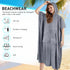 Tirrinia Surf Poncho Beach Changing Towel Hooded Wetsuit, Super Absorbent Swim Robe Poncho for Men & Women Bath Shower