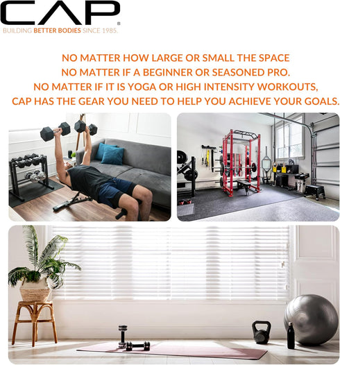 1/2 CAP Puzzle Exercise Mats | Thick EVA Interlocking Foam Tiles for Home Gym Flooring | Multiple Options