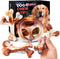 4 Pack Indestructible Dog Chew Toys for Aggressive Chewers - Durable Nylon Bacon Flavor Bones for Medium Small Breed