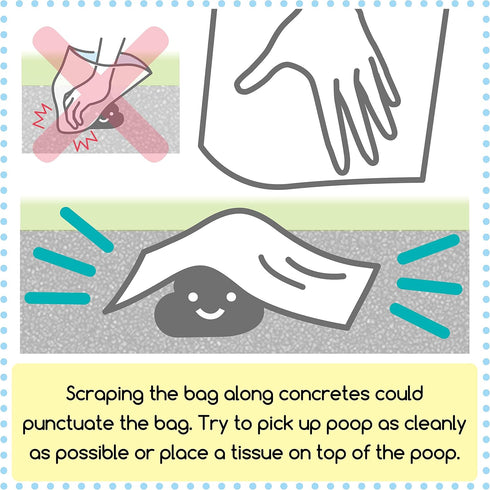 (200 Count, Pack 2) (400Bags) BOS Amazing Odor Sealing Dog Poop Bags - Durable and Unscented [Size: XS, Color: Light