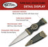 Szco Supplies 7.25" Emerald Colored Adorned Pommel Sgian Dubh Scottish Dirk Knife with Bronze Adorned Scabbard, (211369) by SZCO Supplies