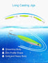 Saltwater Fishing Jigs, 6pcs Vertical Flat Jigging Lure for Tuna, Amberjack, Kingfish, and Snapper Fishing