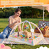 VercanMonth 30 30 21 Inch 9 18 25 Lbs x x Puppy Play Gym with Hanging Toys & Ocean Balls Interactive Activity Mat