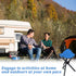 KKONHII Stool,17 Inch Small Travel Folding Camping Folding Outdoor Tripod Seats Blue Portable Camping Stool for Garden