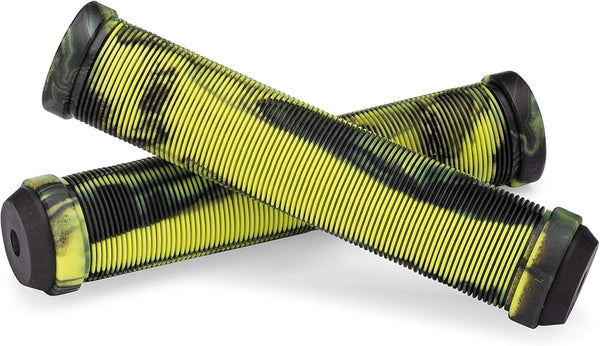 Ronin Grip Without Flange - Flangeless BMX Bike and Scooter Handlebar Grips with End Plugs, Multiple Colors