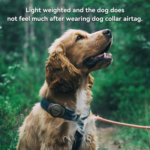 Airtag Dog Collar Holder 2 Pack, Super Waterproof Mount for Apple AirTag, Fits All Pet Width Collars for Dogs