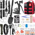 LUXMOM Survival Kit and First Aid Kit - 142Pcs Professional Gear with Molle Pouch for Men Camping
