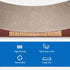 FluffyDream Cat Scratcher, Infinity Shape Curved Scratching Pad House Bed Furniture Protector, Brown, Bone + Bell
