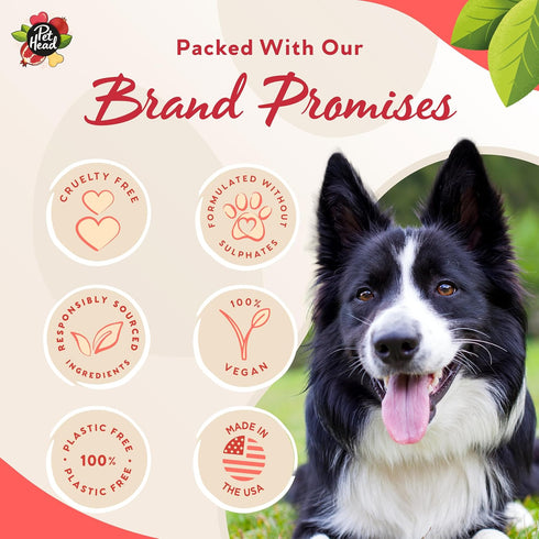Pet Head Pomegranate Shampoo Bar for Dogs, 3in1 Cleanses, Hydrates & Nourishes All Dog Coats (3oz)