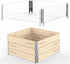 8" Pallet Collar Hinges 4PCS, Stackable and Collapsible for Garden Bed, Pet Enclosures, Home Storage