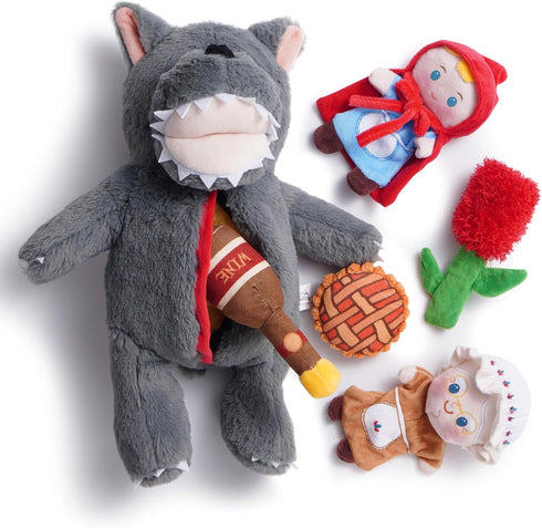 Nocciola Fairy Tale Squeaky Dog Toys, Cute Interactive Plush Stuffed Hide and