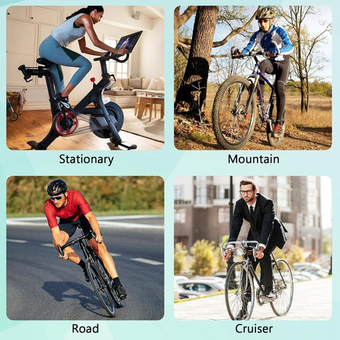 Zacro Padded Gel Bike Seat Cushion Cover for Men & Women, Extra Padding Bicycle Saddle for Peloton/Spin Stationary
