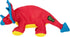 Durable Red Dino Frills Squeaky Dog Toy - Small Size
