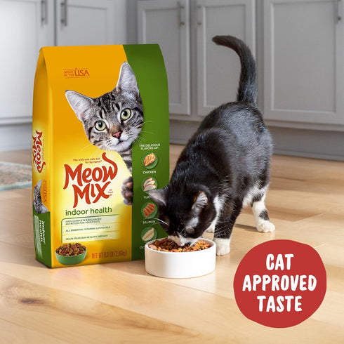 Meow Mix Indoor Formula Dry Cat Food, 3.15 lb Bag (Pack of 4)