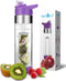 NEW AquaFrut Bottom Loading Fruit Infuser Water Bottle - BPA Free Tritan Plastic, Leak Proof, 24 OZ, Infusion Recipe