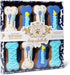 Thoughtfully Pets Dog Birthday Cookie Gift Set, Hand Decorated Crunchy Dog Treats in Bone Shapes, Set of 8