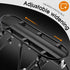 HONGYEA Bike Cargo Rack, 220 Lbs Load, Adjustable Aluminum Alloy Waterproof Rear Rack for MTB, Ebikes, Road Bike