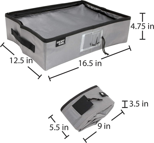 SPORT PET Large Portable Pop Open Kennel - Waterproof Cat Cage with Travel Litter Collection