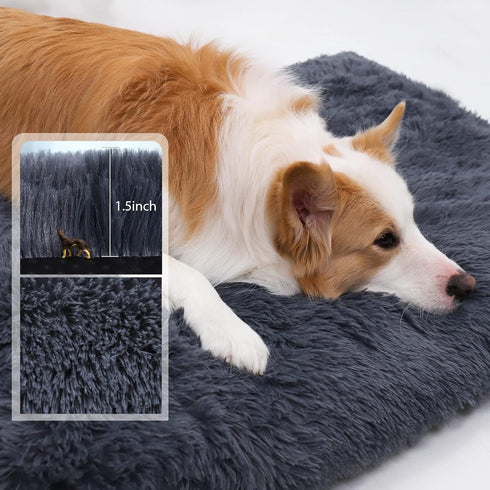 Orthopedic Extra Large Dog Bed, Washable with Removable Cover, Waterproof Crate Bed, Non-Slip Bottom, Fluffy Pet Bed