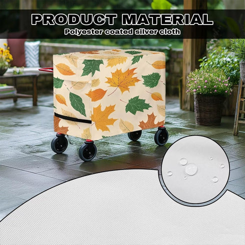 80-100 Outdoor Cooler Covers Waterproof Durable Insulated Ice Chest Covers Fits for Most Quart Rolling Cooler Cart