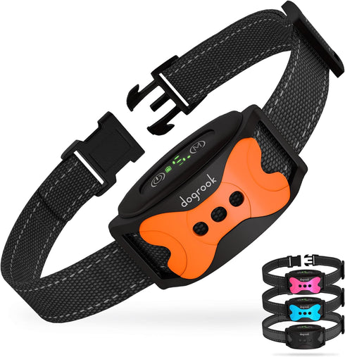 DogRook Rechargeable Smart Anti Barking Collar for Dogs, Waterproof No Shock Collar with 5 Sensitivity Levels