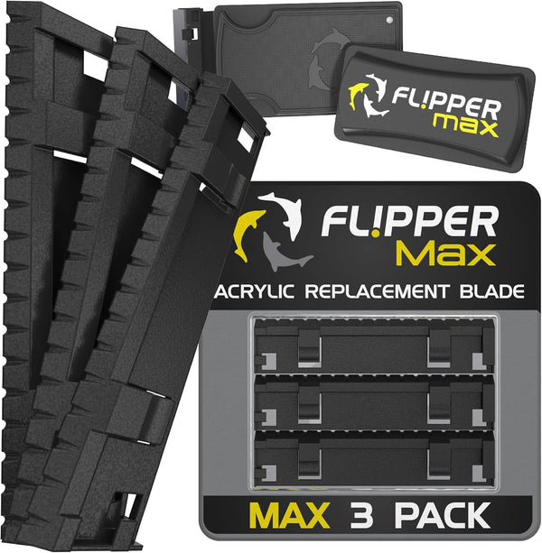 Flipper 3 Piece Replacement Acrylic Blades for Aquariums