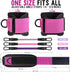 WALITO Ankle Resistance Bands with Cuffs, Ankle Weights for Women, Glutes Workout Equipment, Exercise Equipment for