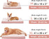 Memory Foam Large Dog Bed with Cooling Gel Foam, Orthopedic Crate Bed, Waterproof Liner, Washable Cover for Medium