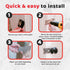 Steel Cat Door Strap and Latch - Sturdy Door Holder for Keeping Dogs and Kids Out, Silver Color