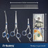 6 1 Dog Grooming Scissors Kit with Safety Round Tips, GLADOG Professional in Grooming Scissors for Dogs, Sharp