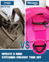 PETNANNY Tactical Dog Harness - Emotional Support Vest for Medium Large Dogs, No Pull, Molle Vest for Training (Pink, L)