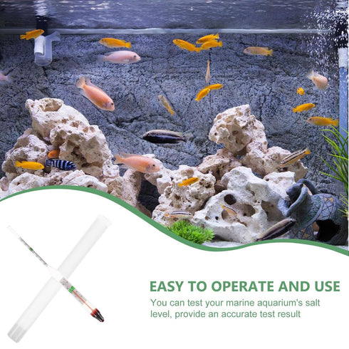Toddmomy High Precision Hydrometer, Salt and Brine Glass Hydrometer for Pool and Aquarium Water