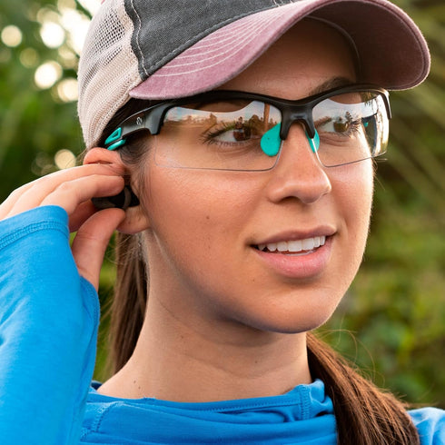 Walker's Unisex Teal Sport Glasses | Impact Resistant, Durable Non-Slip Frame, UV Protection for Shooting Outdoor Sports