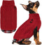 KYEESE Dog Sweater - Soft Pullover for Small Dogs Girl, Warm Turtleneck Sweater with Gingham Patchwork for Fall Winter
