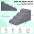 Dog Stairs for Small Dogs and Cats, 20" H 4 Steps Ramp for High Beds, Waterproof Pet Stairs with Removable Cover