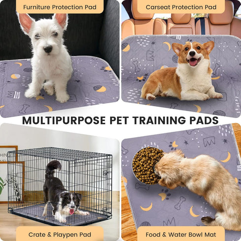 2 Pack 36"x41" UPSKY Washable Pee Pads for Dogs Reusable Puppy Pads Waterproof Pet Training Pads, Non-Slip Dog Mats