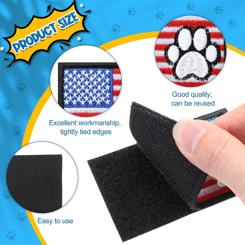 12 Pieces Removable Dog Patches Set for Service Dog Vest, Embroidered in Training, Working Dog Patch for Harnesses