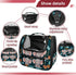 IROLSKDNFH Backpack 15.75x9.84x13.78 Cute Cartoon Baby Elephants with Leaves on Teal Background Pet Carrier for Small