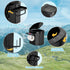 PAHTTO Portable Foldable Toilet for Adults with Detachable Phone Shelf and Paper Holder, Waterproof Porta Potty