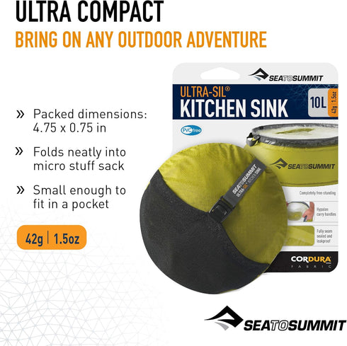 Sea to Summit Collapsible Ultra-Sil Kitchen Sink