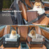 25lbs PETSFIT Car Seat for Dogs, Waterproof PU Leather Dog Car Seat for Small Dogs with Patent Safe Buckles, Clip-On