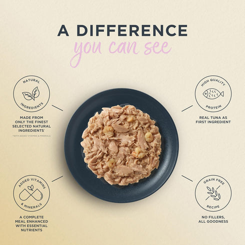 (24 2.47 oz Reveal Entres Natural Wet Cat Food, Grain-Free with Added Vitamins & Minerals, Carrageenan-Free and High