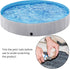 Yaheetech Foldable Dog Bath Pool, Collapsible PVC Outdoor Bathing Tub for Large and Small Dogs (Gray)