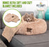 Pet Craft Supply Ultra Plush Calming Anti-Anxiety Pet Bed with Super Soft Comfort Blanket, Great for Medium Small Dogs