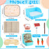 10 Honeydak Pcs Rabbit Starter Kit Small Litter Box Bunny Grooming Kit Scratch Pads Hay Feeder Bowl Ice Pad with Bunny