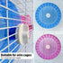 Silent Hamster Wheel, Adjustable Stand Super Silent Exercise Wheels for Hamsters, Quiet Rat Wheel (F 5.5 inch, Pink)