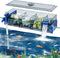 Multi Layer Fish Tank Filter with Waterfall Oxygenation for 20-30 Gallon Tanks, Flexible Mounting, Dust & Splash