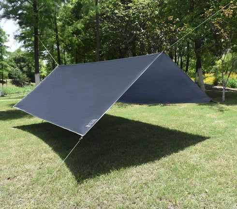 Gold Armour Rainfly Tarp Hammock 12ft x 10ft | Waterproof Ultralight Camping Shelter Canopy, Survival Gear